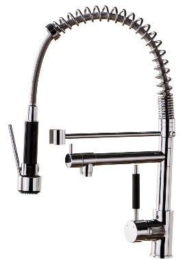 Chrome 2-Function Chain Sink Mixer