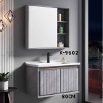 WK9602 80cm Dual-Door Wall-Hung Cabinet Basin